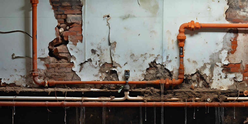 old plumbing pipes